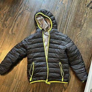 Eddie Bauer light puffer jacket. M 10/12. Reversible.